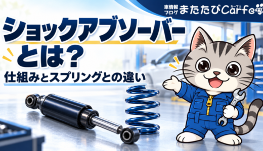 ショックアブソーバーとは？仕組みとサスペンション・スプリングとの違い