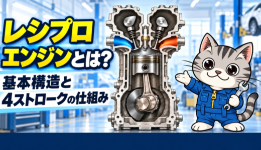 レシプロエンジンとは？基本構造と4ストロークの仕組みをわかりやすく解説