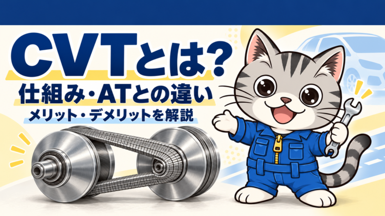 CVTとは？仕組みやATとの違い、メリット・デメリットをわかりやすく解説