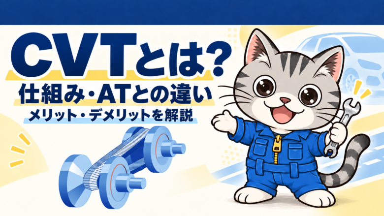 CVTとは？仕組みやATとの違い、メリット・デメリットをわかりやすく解説