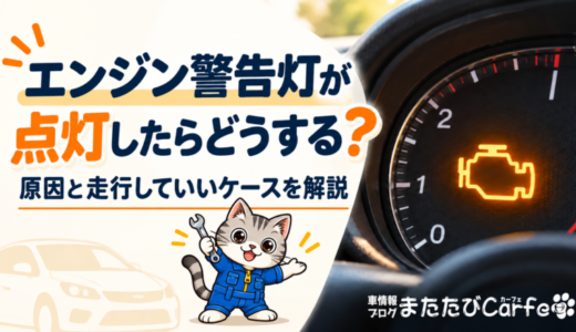 エンジン警告灯が点灯したらどうする？原因と走行していいケースを解説