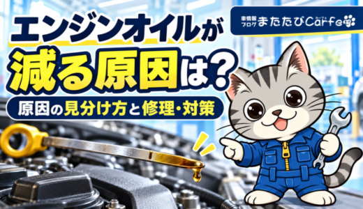 エンジンオイルが減る原因は？オイル上がり・下がりの違いと修理・対策